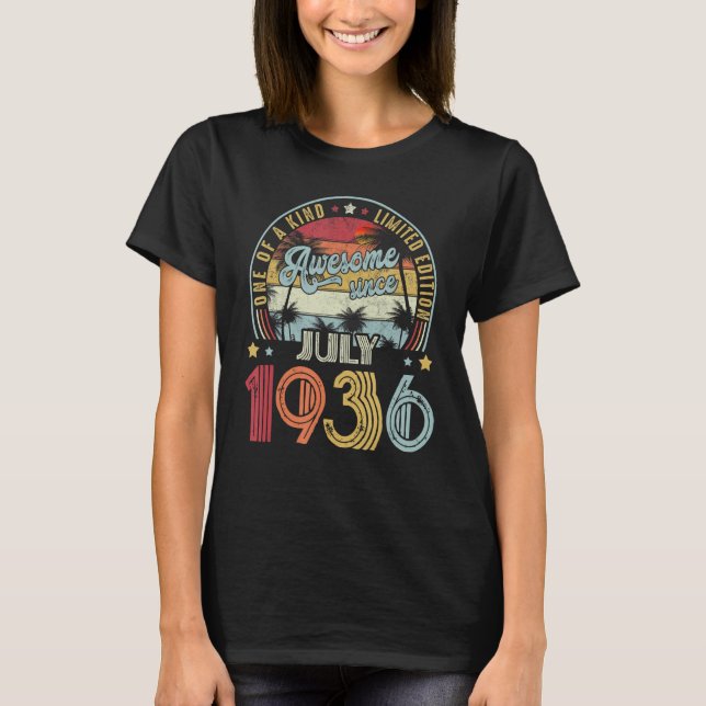Fantastisk sedan juli 1936 t shirt (Framsida)
