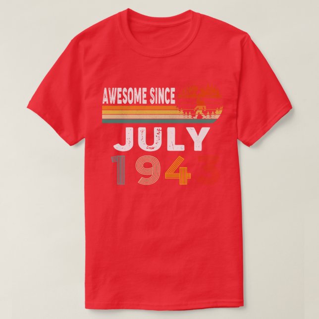 Fantastisk sedan juli 1943 t shirt (Design framsida)