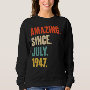Fantastisk sedan juli 1947 75 år gamla 75:e-fåglar t shirt