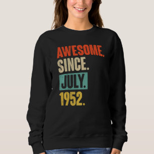 Fantastisk sedan juli 1952 70 år gammal 70:e födel t shirt
