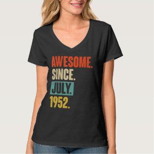 Fantastisk sedan juli 1952 70 år gammal 70:e födel t shirt