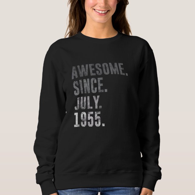 Fantastisk Sedan juli 1955 67:e födelsedagen Vinta T Shirt (Framsida)