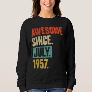 Fantastisk sedan juli 1957 65 år gammal 65e födels t shirt