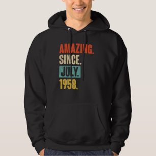 Fantastisk sedan juli 1958 64 år gammal 64:e födel hoodie