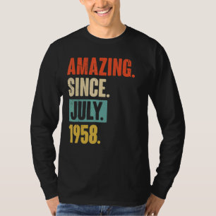 Fantastisk sedan juli 1958 64 år gammal 64:e födel t shirt