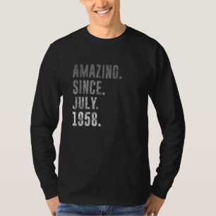Fantastisk Sedan juli 1958 64:e födelsedagen Vinta T Shirt