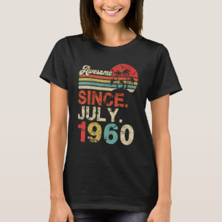 Fantastisk sedan juli 1960 År 62:a födelsedagen T Shirt