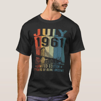 Fantastisk sedan juli 1961: 61:a födelsedag Vintag T Shirt