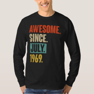 Fantastisk sedan juli 1969 53 år gammal 53:e födel t shirt