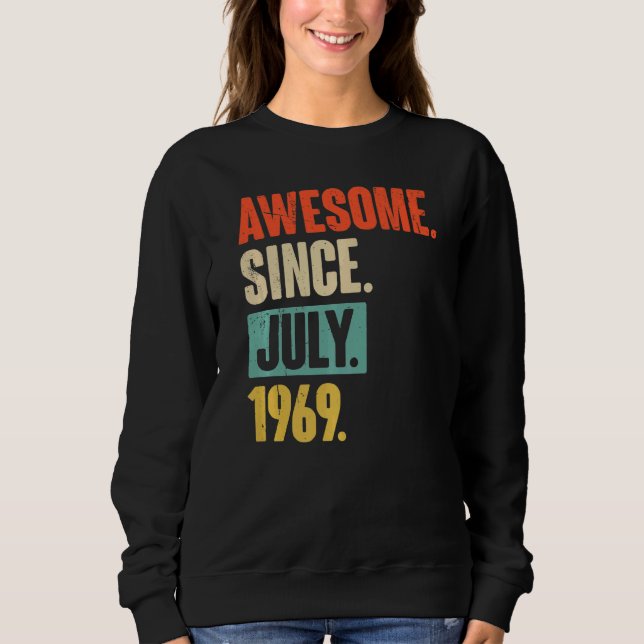 Fantastisk sedan juli 1969 53 år gammal 53:e födel t shirt (Framsida)