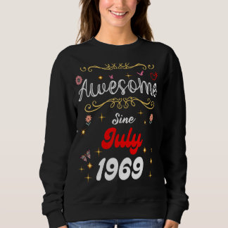 Fantastisk sedan juli 1969 Födelsedag: Blommor och T Shirt