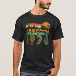 Fantastisk Sedan juli 1974 För manar kvinnodagen T Shirt