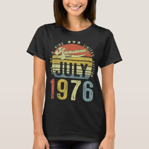 Fantastisk sedan juli 1976 Vintage 46:e födelsedag T Shirt
