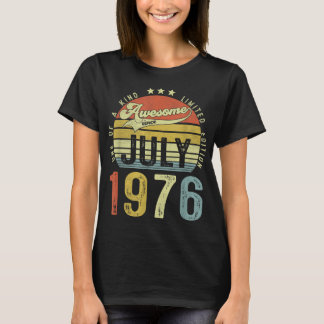 Fantastisk sedan juli 1976 Vintage 46:e födelsedag T Shirt