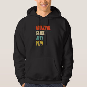 Fantastisk sedan juli 1979 43 år gammal 43:e födel hoodie