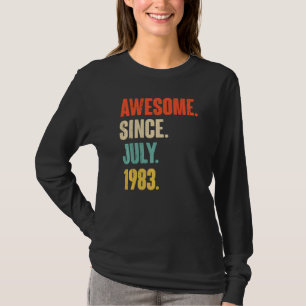 Fantastisk sedan juli 1983 39 år gammal 39:e födel t shirt