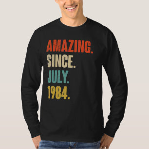 Fantastisk sedan juli 1984 38 år gammal gåva 38:e t shirt