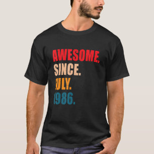 Fantastisk sedan juli 1986 Vintagens Personlig Bir T Shirt