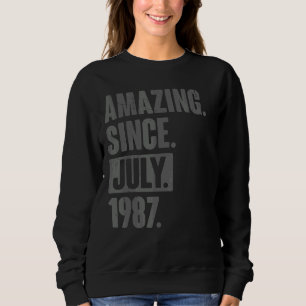 Fantastisk sedan juli 1987 35 år gammal 35e födels t shirt