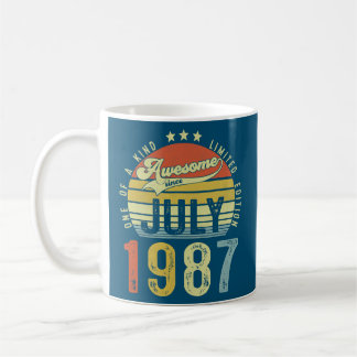 Fantastisk sedan juli 1987 Vintagens 35e födelseda Kaffemugg