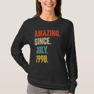 Fantastisk sedan juli 1990 32 år gammal gåva 32:a t shirt