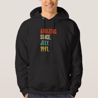 Fantastisk sedan juli 1991 31 år gammal 31a Birthd Hoodie