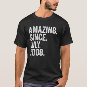 Fantastisk sedan juli 2008 15 år gammal 15:e födel t shirt