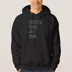 Fantastisk sedan juli 2009 13 år gamla 13:e födels hoodie
