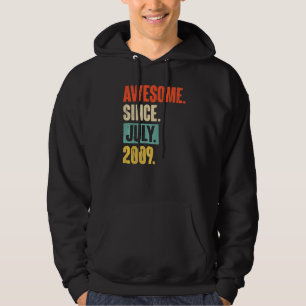 Fantastisk sedan juli 2009 13 år gammal 13:e födel hoodie