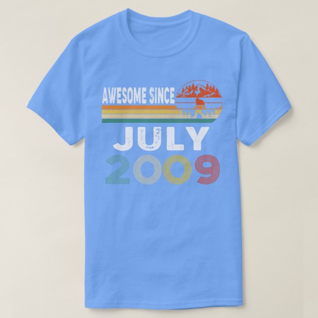 Fantastisk sedan juli 2009 t shirt (Design framsida)