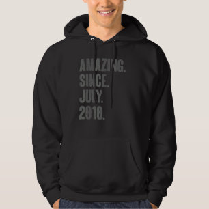 Fantastisk sedan juli 2010 12 år gamla 12:e-fåglar hoodie