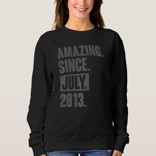 Fantastisk Sedan juli 2013 9-årsdagen T Shirt (Framsida)