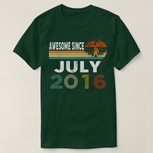 Fantastisk sedan juli 2016 t shirt (Design framsida)