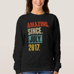 Fantastisk sedan juli 2017 5 år gammal 5:e födelse t shirt