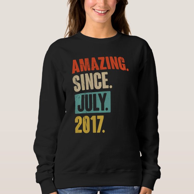 Fantastisk sedan juli 2017 5 år gammal 5:e födelse t shirt (Framsida)