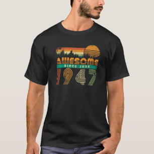 Fantastisk sedan juni 1947 För manar kvinnor vi fö T Shirt