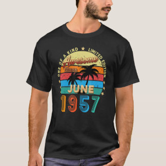 Fantastisk sedan juni 1957 65e Birthday Retro T Shirt