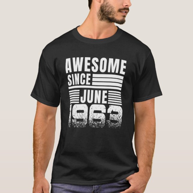 Fantastisk sedan juni 1963 59:e födelsedagen t shirt (Framsida)