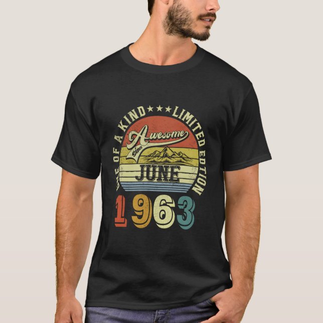 Fantastisk sedan juni 1963 t shirt (Framsida)