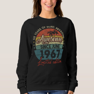 Fantastisk sedan juni 1967 55 år gammal 55 födelse t shirt