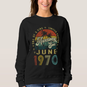 Fantastisk sedan juni 1970 Vintage 52:a födelsedag T Shirt