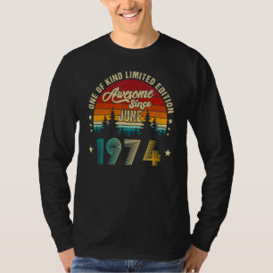 Fantastisk sedan juni 1974 48 år gammal 27:e födel t shirt