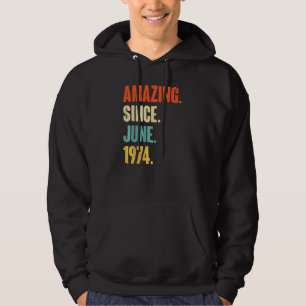 Fantastisk sedan juni 1974 48 år gammal 48:e födel hoodie