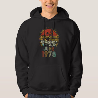 Fantastisk sedan juni 1978 44 år gammal 44:e födel hoodie