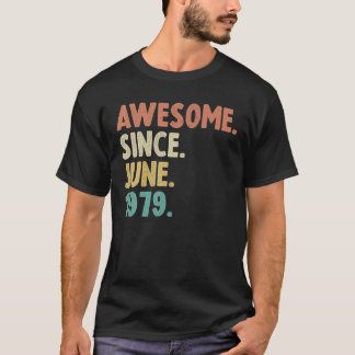 Fantastisk sedan juni 1979 43:e födelsedagsgiftet  t shirt