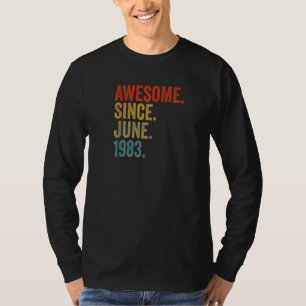 Fantastisk Sedan juni 1983: 39:e födelsedag Vintag T Shirt