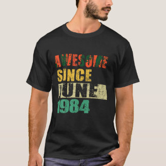 Fantastisk sedan juni 1984 40 år gammal 40:e födel t shirt