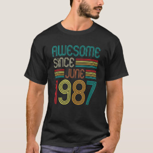 Fantastisk sedan juni 1987 Vintage 35 år gammal 35 T Shirt