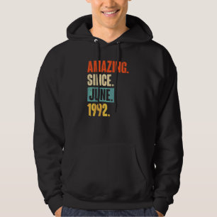Fantastisk sedan juni 1992 30 år gamla 30års födel hoodie
