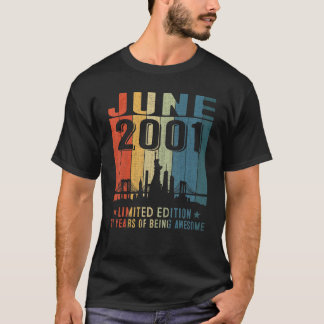 Fantastisk sedan juni 2001: 21:a födelsedag Vintag T Shirt